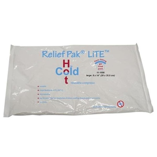 Fabrication Enterprises Fabrication Enterprises 11-1056-12 8 x 14 in. Relief Pak Lite Reusable Hot & Cold Pack - Pack of 12 11-1056-12